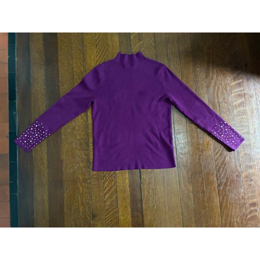 Marled by Reunited Mock Neck Sweater - Studded Neckline & Sleeves (NWOT)
